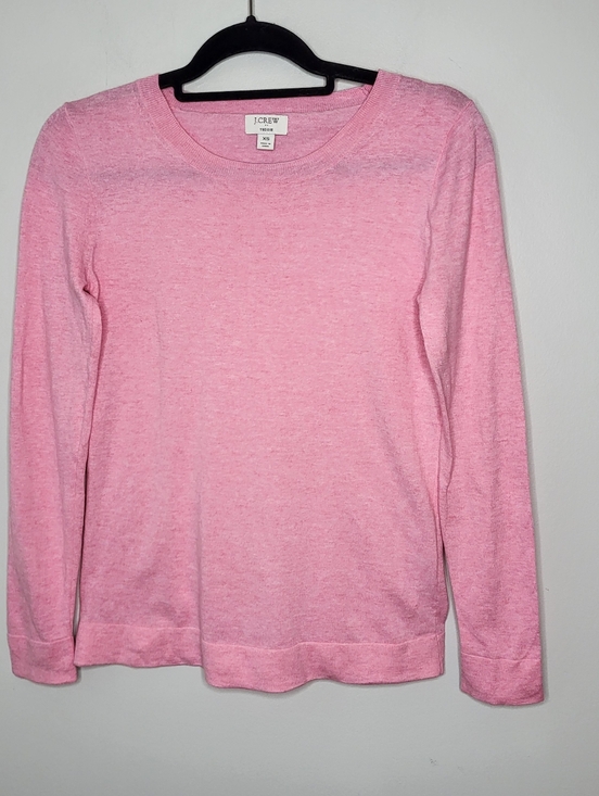 J. Crew Sweaters - J.Crew Factory Teddie Sweater Pink XS S Preppy Spring Capsule Crewneck Knit